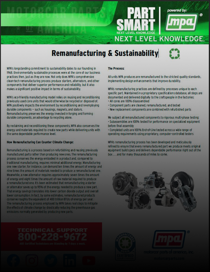 Latest Part Smart: Remanufacturing & Sustainability